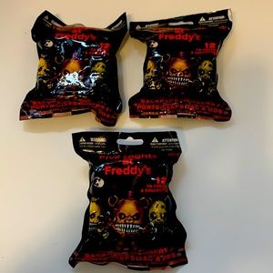 Five Nights At Freddy's Backpack Hangers Series 2 Blind Bag bundle of (3) packs
